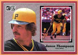 Pittsburgh Pirates Jason Thompson 1983 Donruss Action All Stars #8 nr mt ! - £0.37 GBP