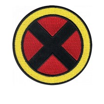 X-MEN IRON ON PATCH 3&quot; Yellow Red Black X Comic Super Hero Embroidered A... - $4.95