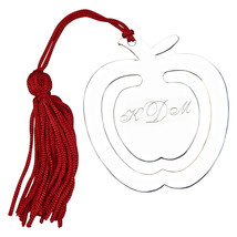 Creative Gifts International 2.88 in. Nickel Plated Apple Bookmark with ... - $22.96
