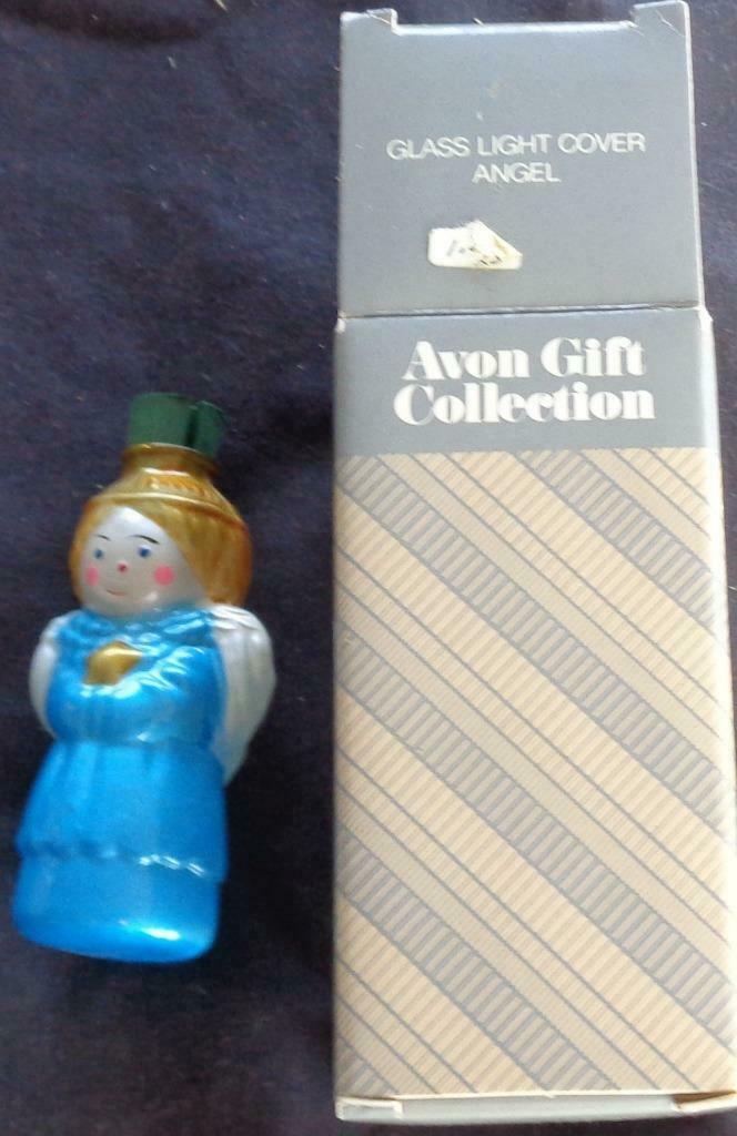 Collectible Avon Glass Light Cover – Angel – NEW IN BOX – CUTE HOLIDAY DÉCOR - $14.84