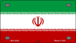 Iran Country Flag Novelty Mini Metal License Plate Tag - £11.94 GBP
