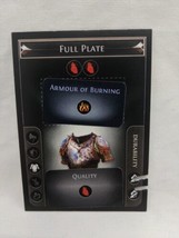 *Punched* Path Of Exile Exilecon Full Plate Of Burning Magic Trading Card - £31.15 GBP