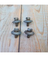 1963 Oldsmobile Cutlass F85 4pc Blue Trunk Lid Bolts 1/2 in Hex w Flower... - $58.47