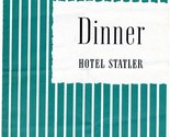 Hotel Statler Terrace Room Dinner  Menu Boston Massachusetts 1945 - $44.50