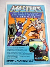 1984 Color Ad Masters of the Universe The Power of He-Man Video Game Mat... - $7.99