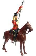 Vintage W Britains Mounted 9th Queens Royal Lancer Lead Toy Soldier #2 - £23.53 GBP