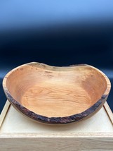 Woodturned Bowl Cherry with Live edge Adirondacks  sustainable wood Hand... - £32.80 GBP