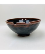 Ceramic Ramen Udon Noodle Soup Bowl w/ Chopstick Rests/Holes Signed Japa... - £11.71 GBP