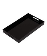 Kevlang Acrylic Serving Tray Glossy Black 20"L x 12"W x 2"H Brand New In Box - $29.70