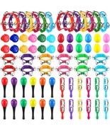 72 Pcs Shaker Musical Instruments For Kids Egg Shaker Wrist Hand Band Bells - €49,62 EUR
