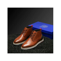 Mens Tayno Desert Chukka Boot Soft Leather Comfortable Cushion Sonoran Cognac image 8