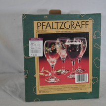 Pfaltzgraff Winterberry Wine Glass Set (4 Glasses) in Original Box - £38.66 GBP