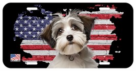 HAVANESE PARTI BRN WT FACE CAN PERSONALIZE NOVELTY METAL LICENSE PLATE A - $6.00