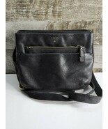 Fossil Crossbody Pebbled Black Leather Purse - $29.99