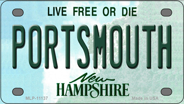 Portsmouth New Hampshire Novelty Mini Metal License Plate Tag - $14.95