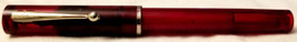 Sheaffer No-Nonsense Cartridge Fill Calligraphy Pen Red Chrome M Nib Germany - £18.48 GBP