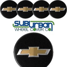 2021-2023 Chevrolet Trailblazer Black / Gold Button Center Caps # 95489949 SET/4 - £65.53 GBP