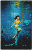Vintage Postcard Weeki Wachee Mermaid Underwater Show Florida Scenic View 1969 - £11.28 GBP