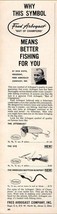 1959 Print Ad Fred Arbogast Fishing Lures Jitterbug,Eye,Weedless Bottom ... - $13.91