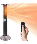 Serenelife Infrared Patio Heater, Electric Patio Heater With Remote, Black - $307.99