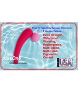 plusOne MEGA Wand Vibrator, Powerful Head, Attachment, 15 Vibration Patt... - $68.88