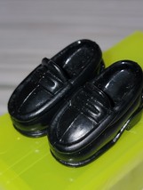 MATTEL HIGH HEEL BARBIE ACC. ~ BLACK LOAFERS SLIP-ON CASUAL SHOES ~ NEW - $6.32