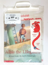 Albie The Lifeguard Book with Cassette Tape in Scholastic Book Bag Louise Borden - £7.70 GBP