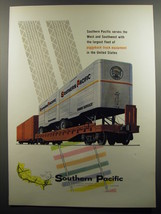 1956 Southern Pacific Railroad Ad - Piggyback Truck Equipment - £14.95 GBP