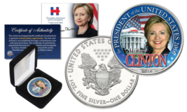 Hillary Clinton White House 2016 Pure 1oz Silver American Eagle With Premium Box - £67.44 GBP