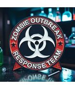 Zombie Outbreak Response Team Enamel Pin – Biohazard Apocalypse Badge - $14.84