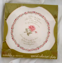 Candids by Brownie Special Collector&#39;s 9 7/8 &quot; Plate What is Love? Gold Trimmed - £11.99 GBP