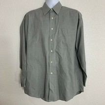 Tommy Hilfiger Mens Dress Shirt Size 16 33 Tiny Blue Check Cotton - £13.29 GBP