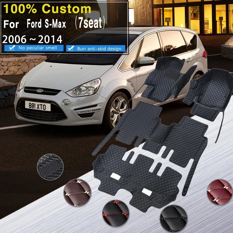 Car Floor Mats For Ford S-Max MK1 2006~2014 7seat Anti-dirt Pads Full Set - $53.86+