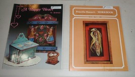 Lot Of 3 Craft Booklets - Happy Heart, Priscilla Hauser, Acrylicfun - £4.25 GBP