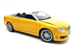 Maisto Audi RS4 Convertible 1:18 Diescast Yellow **READ**  - £21.06 GBP