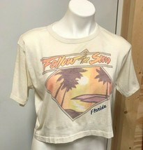 Vintage Savage Follow the Sun Florida Crop T Shirt Bikini Carwash Model S M L - $74.24