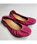 Tieks by Gavrieli Foldable Ballet Flats Fuchsia Pink Italian Leather Size 9 - $98.95