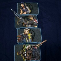 Fortnite T-Shirt Men Blue Adam Drift Fortune 4 Characters Cotton Size Me... - $18.80