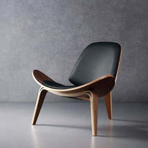 Nordic Solid Wood-Inspired Internet Celebrity Chair   Airplane Shell Design - £196.59 GBP+