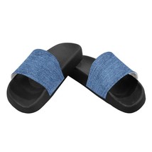 Flip-Flop Sandals, Blue Denim Style Womens Slides - £23.88 GBP