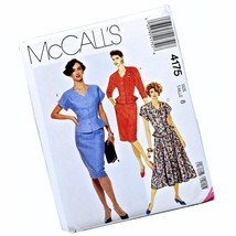 McCalls 4175 Sewing Pattern 2 Piece Jacket Skirt UnCut Vintage 1989 Miss... - $19.79