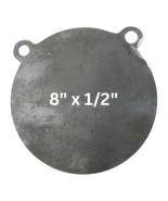 (1) AR500 Steel Gong Shooting Target 1/2&quot; - 8&quot; Round - 2-Hole 0200132 - $33.89 CAD+