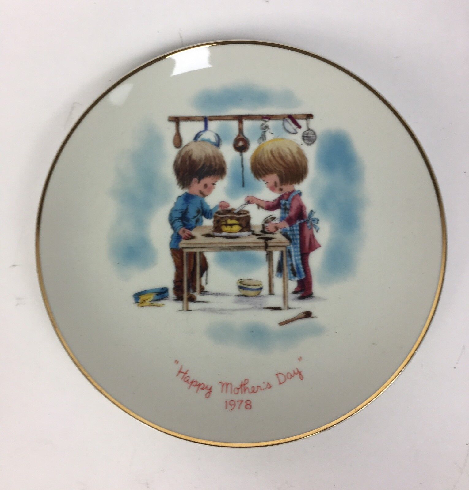 Primary image for Gorham MOPPETS PLATE 1978 Happy Mothers Day 68358