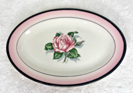 Vintage Mayer China Pink Rose Restaurant Ware Platter 7 3/8 inch Ironstone - $341.48 MXN