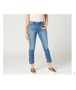 Vince Camuto Button Front High-Rise Split Leg Ankle Jean - Spectrum Blue... - $61.53 CAD