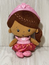 Fisher-Price Princess Chime African-American Plush Doll Baby rattle soft toy - £7.11 GBP