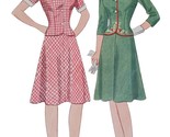 Vtg 1940s Simplicity Pattern 4597 Junior Misses Two Piece Dress Size 12 ... - $26.68