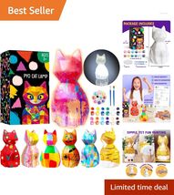 DIY Paint Your Own Cat Night Light - Fun Craft Kit for Children Ages 3-12 - $23.71