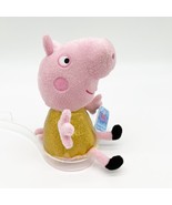 Peppa Pig Hollywood Peppa Plush Toy 8in Stuffed Animal Character Toy Gol... - £9.17 GBP