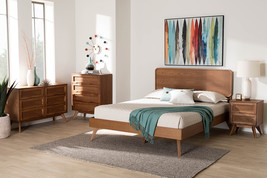Castello Walnut Brown King Size 4Pc Bedroom Set - $28,321.86 MXN